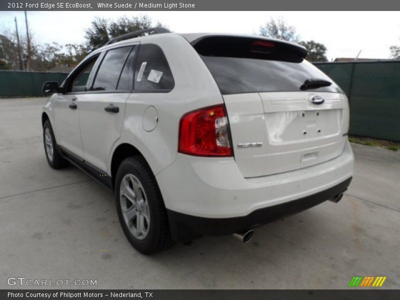 White Suede / Medium Light Stone 2012 Ford Edge SE EcoBoost