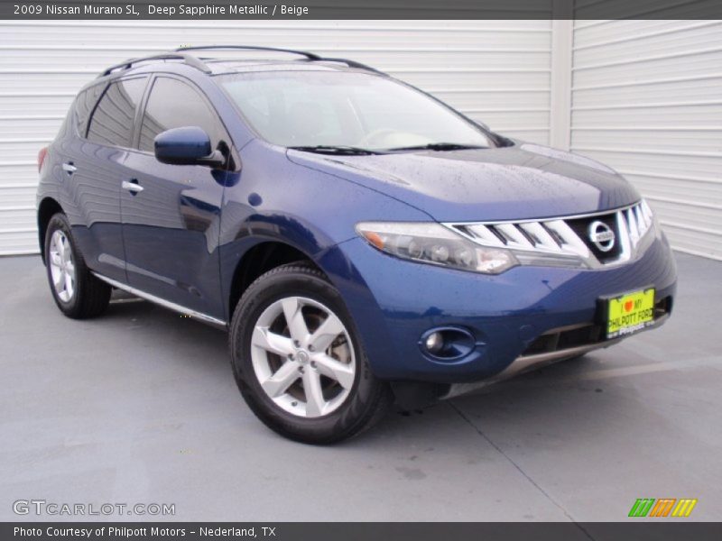 Deep Sapphire Metallic / Beige 2009 Nissan Murano SL