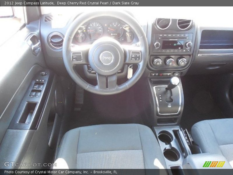 Deep Cherry Red Crystal Pearl / Dark Slate Gray 2012 Jeep Compass Latitude