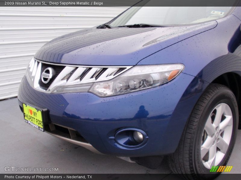 Deep Sapphire Metallic / Beige 2009 Nissan Murano SL