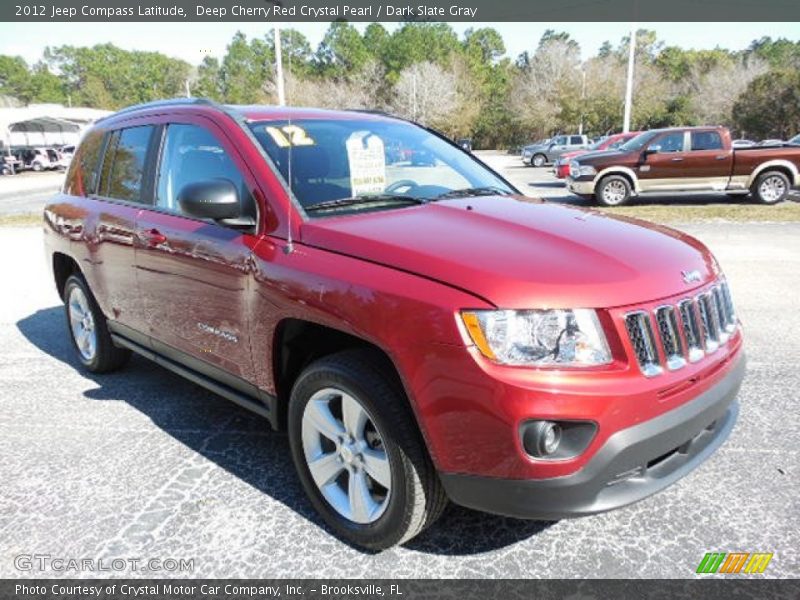 Deep Cherry Red Crystal Pearl / Dark Slate Gray 2012 Jeep Compass Latitude