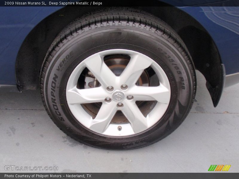 Deep Sapphire Metallic / Beige 2009 Nissan Murano SL