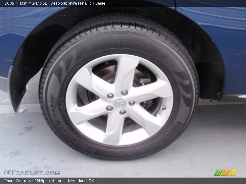Deep Sapphire Metallic / Beige 2009 Nissan Murano SL