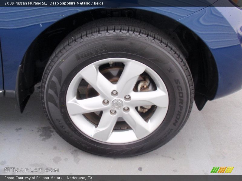 Deep Sapphire Metallic / Beige 2009 Nissan Murano SL