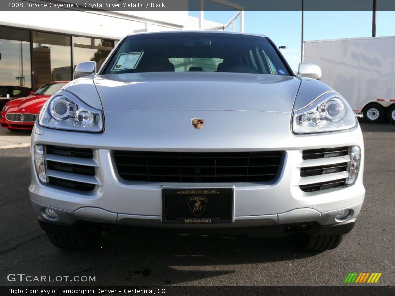 Crystal Silver Metallic / Black 2008 Porsche Cayenne S