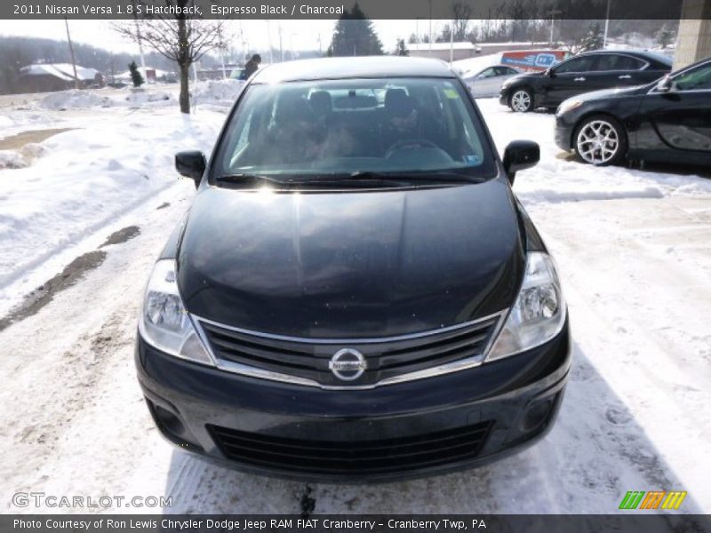 Espresso Black / Charcoal 2011 Nissan Versa 1.8 S Hatchback