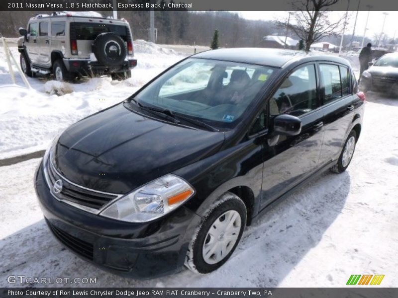 Espresso Black / Charcoal 2011 Nissan Versa 1.8 S Hatchback