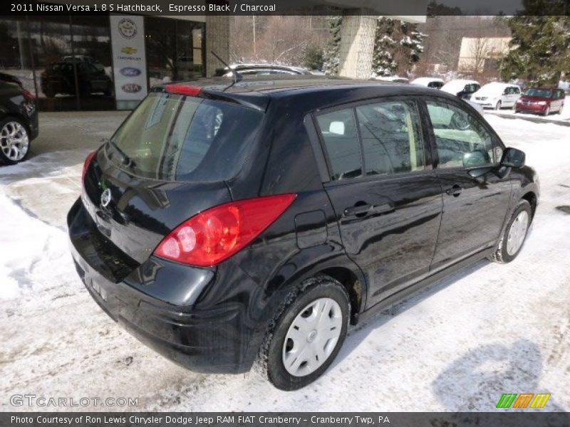 Espresso Black / Charcoal 2011 Nissan Versa 1.8 S Hatchback