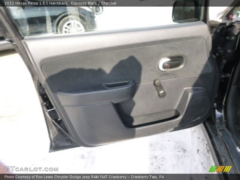 Espresso Black / Charcoal 2011 Nissan Versa 1.8 S Hatchback