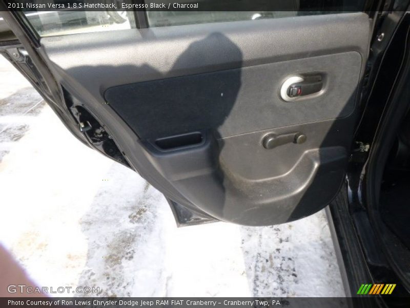 Espresso Black / Charcoal 2011 Nissan Versa 1.8 S Hatchback