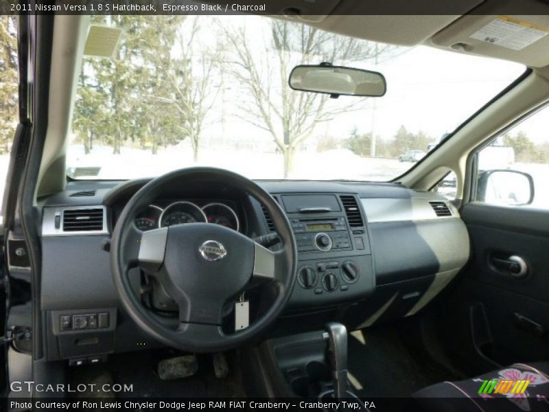 Espresso Black / Charcoal 2011 Nissan Versa 1.8 S Hatchback