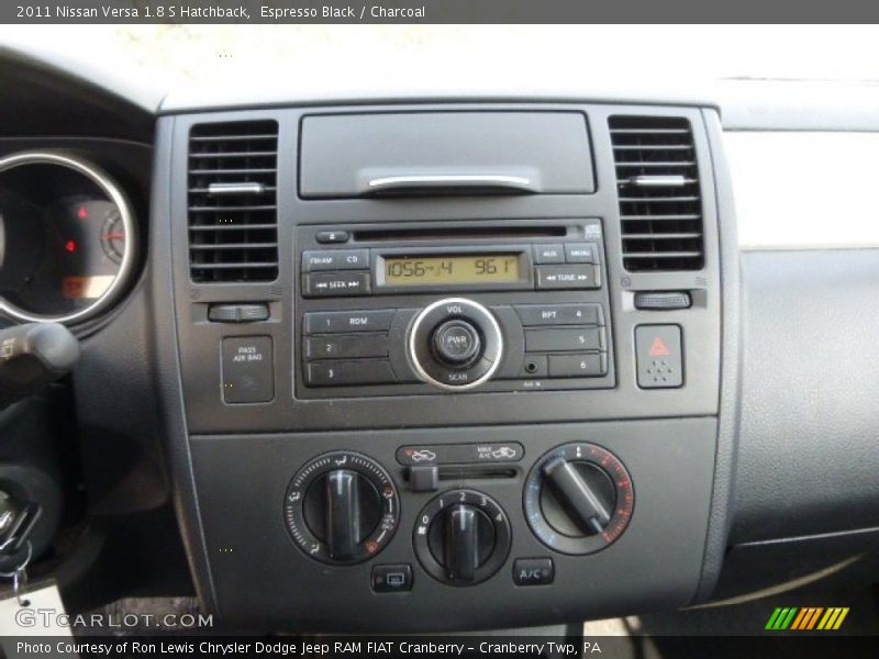 Espresso Black / Charcoal 2011 Nissan Versa 1.8 S Hatchback