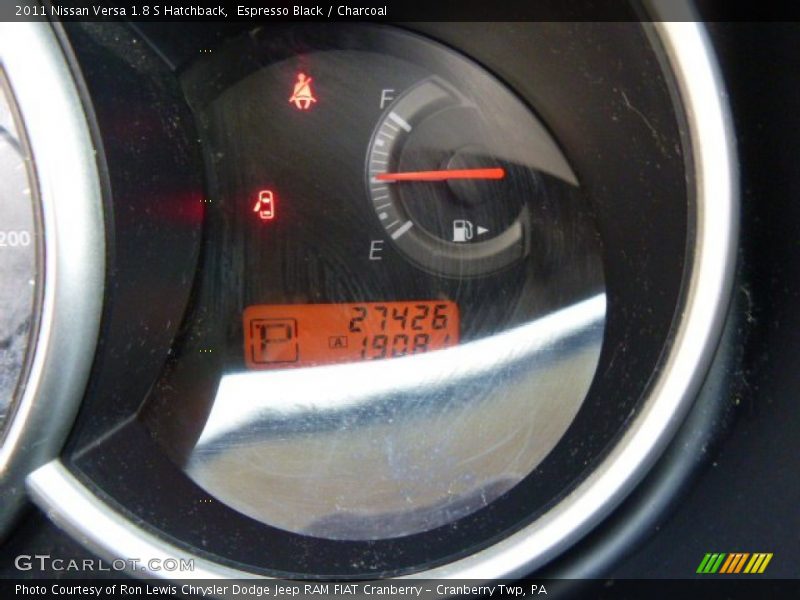 Espresso Black / Charcoal 2011 Nissan Versa 1.8 S Hatchback