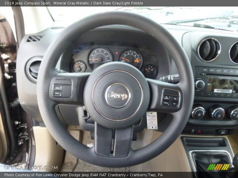 Mineral Gray Metallic / Dark Slate Gray/Light Pebble 2014 Jeep Compass Sport