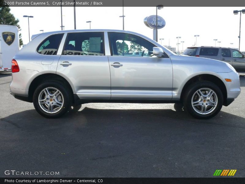 Crystal Silver Metallic / Black 2008 Porsche Cayenne S