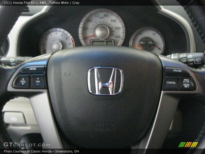 Taffeta White / Gray 2011 Honda Pilot EX-L 4WD