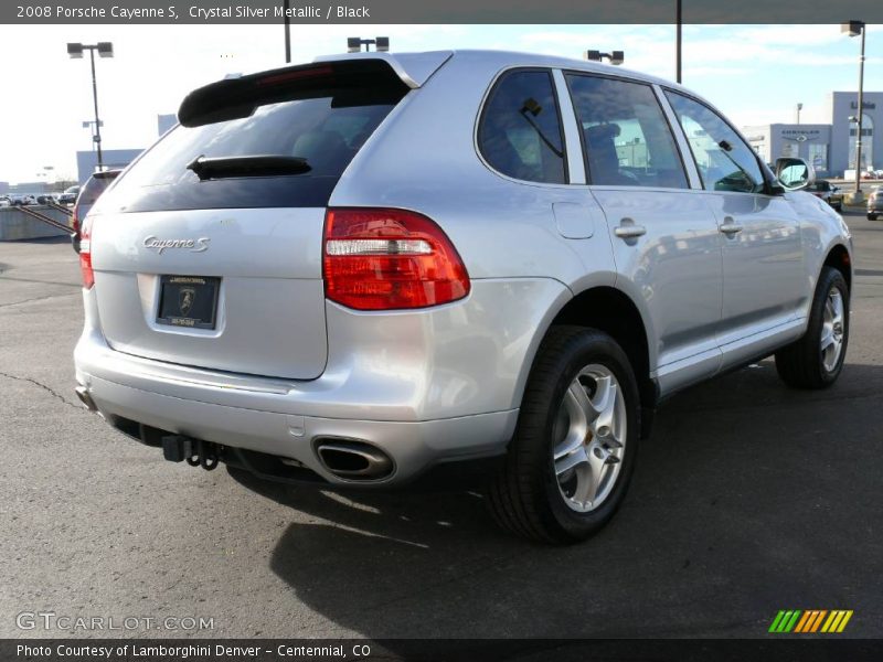 Crystal Silver Metallic / Black 2008 Porsche Cayenne S
