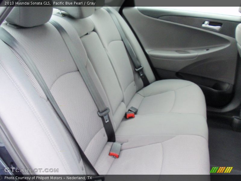 Pacific Blue Pearl / Gray 2013 Hyundai Sonata GLS