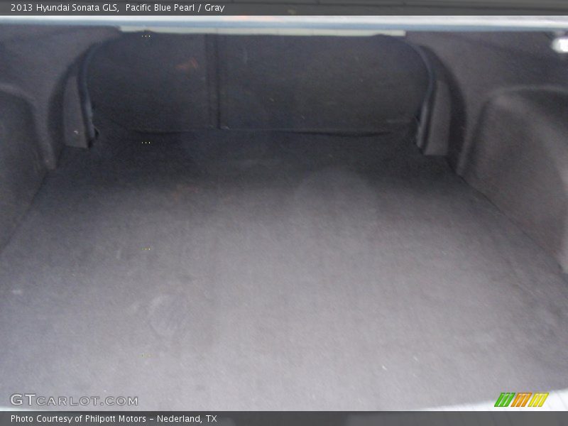 Pacific Blue Pearl / Gray 2013 Hyundai Sonata GLS