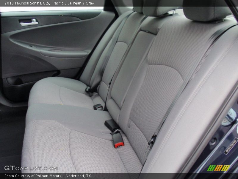 Pacific Blue Pearl / Gray 2013 Hyundai Sonata GLS