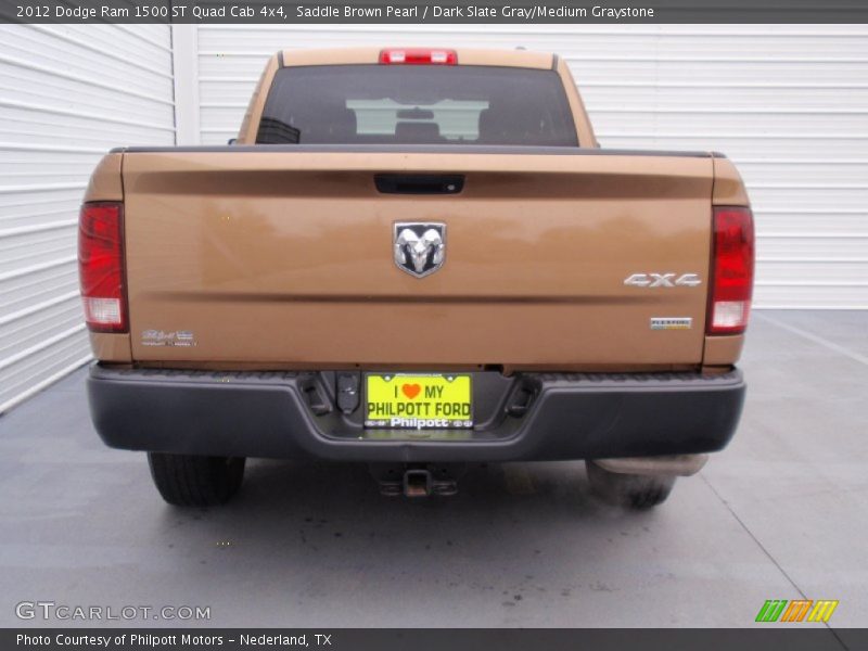 Saddle Brown Pearl / Dark Slate Gray/Medium Graystone 2012 Dodge Ram 1500 ST Quad Cab 4x4