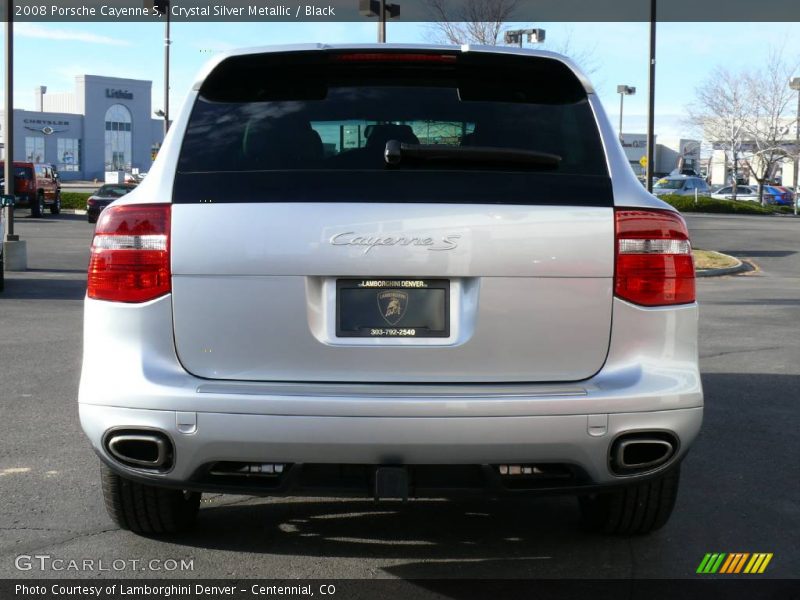Crystal Silver Metallic / Black 2008 Porsche Cayenne S