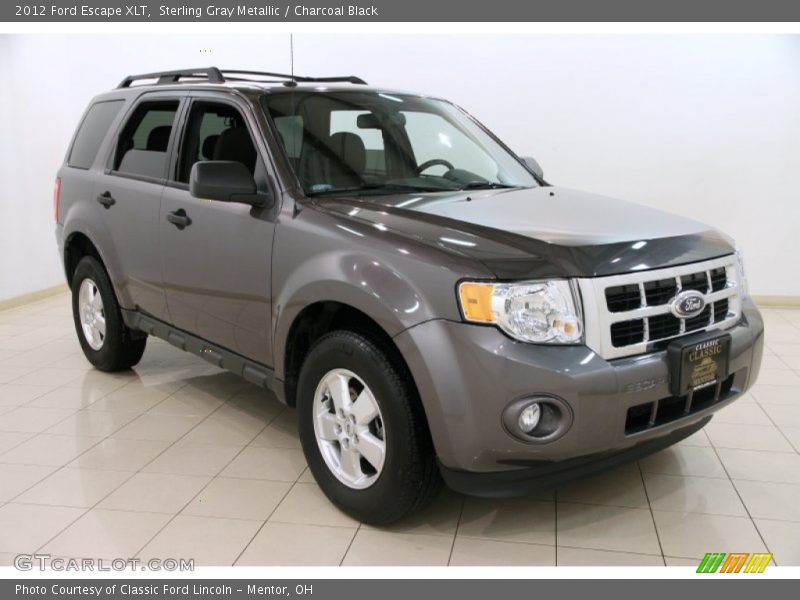 Sterling Gray Metallic / Charcoal Black 2012 Ford Escape XLT