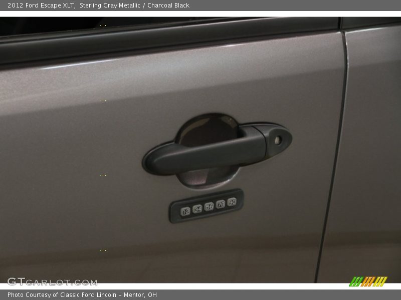 Sterling Gray Metallic / Charcoal Black 2012 Ford Escape XLT
