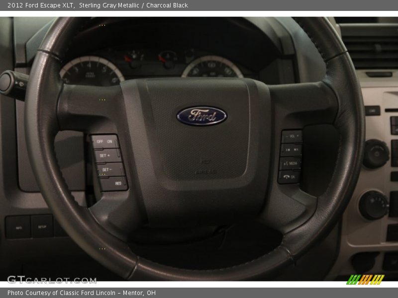 Sterling Gray Metallic / Charcoal Black 2012 Ford Escape XLT