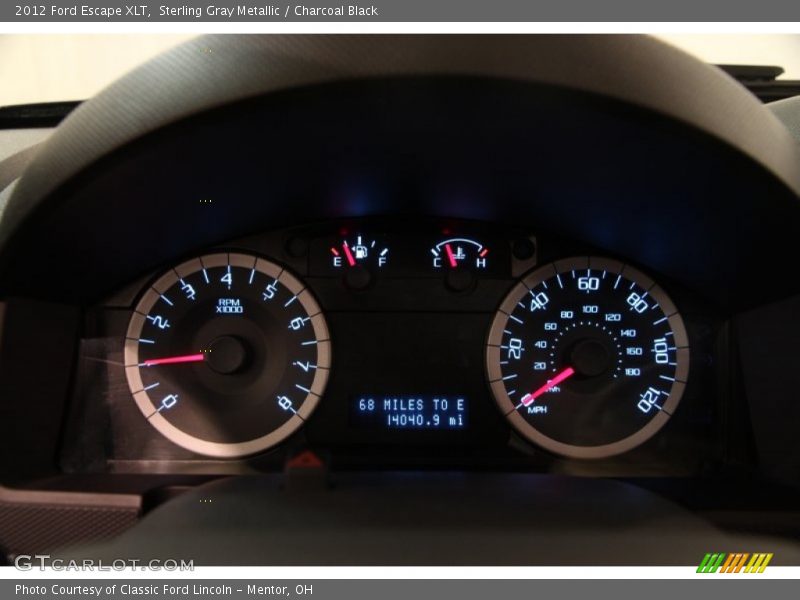 Sterling Gray Metallic / Charcoal Black 2012 Ford Escape XLT