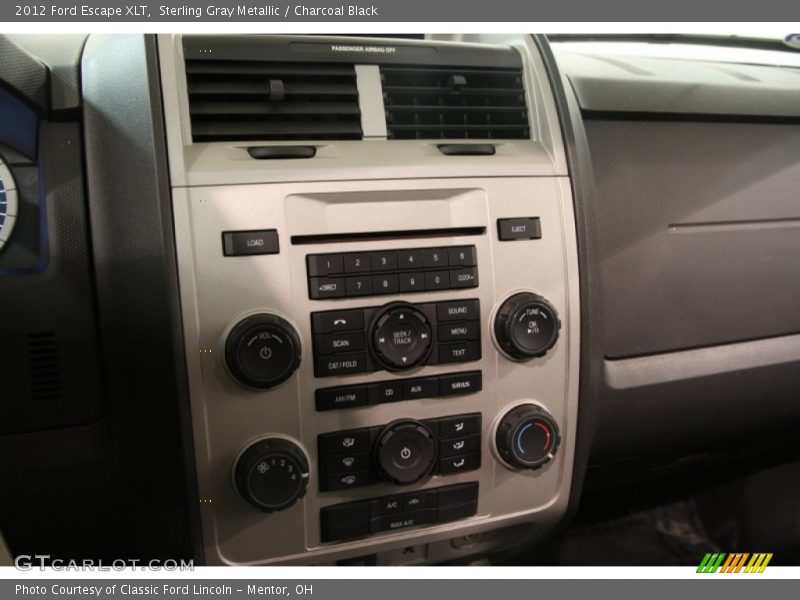 Sterling Gray Metallic / Charcoal Black 2012 Ford Escape XLT