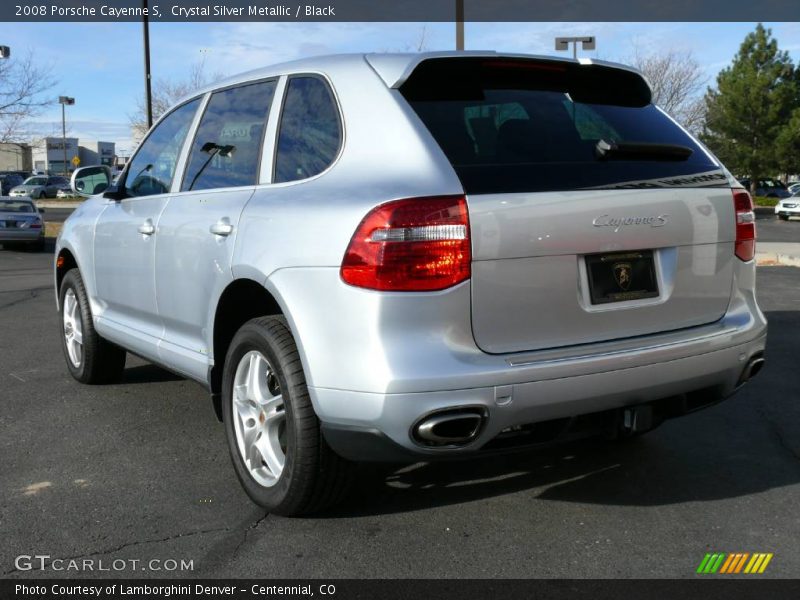 Crystal Silver Metallic / Black 2008 Porsche Cayenne S