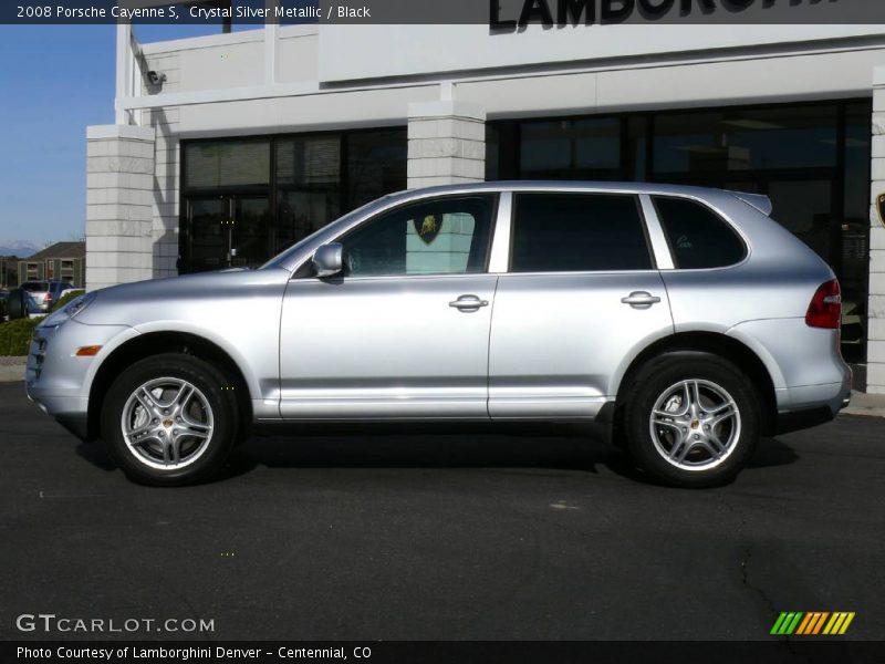 Crystal Silver Metallic / Black 2008 Porsche Cayenne S