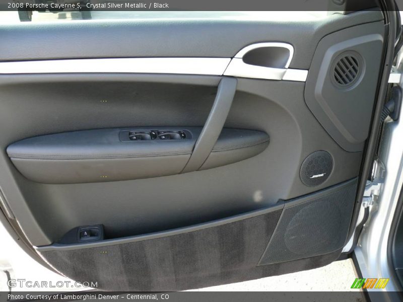 Crystal Silver Metallic / Black 2008 Porsche Cayenne S