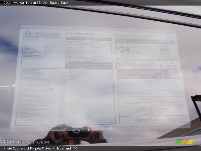 Ash Black / Black 2014 Hyundai Tucson SE
