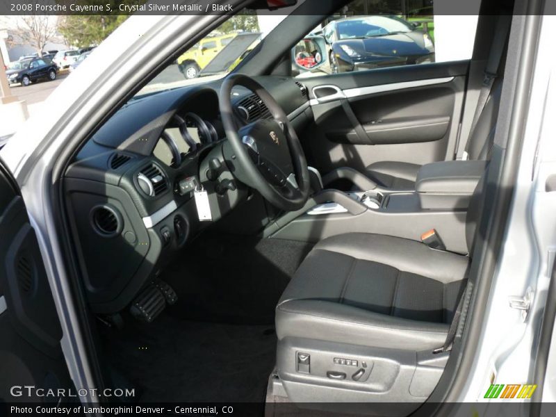 Crystal Silver Metallic / Black 2008 Porsche Cayenne S