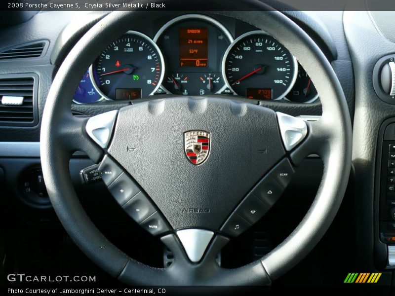 Crystal Silver Metallic / Black 2008 Porsche Cayenne S