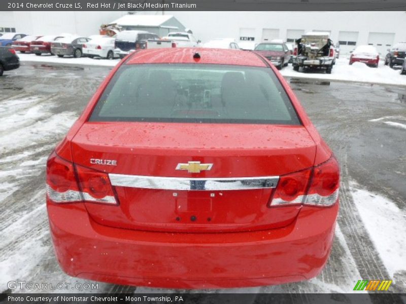 Red Hot / Jet Black/Medium Titanium 2014 Chevrolet Cruze LS