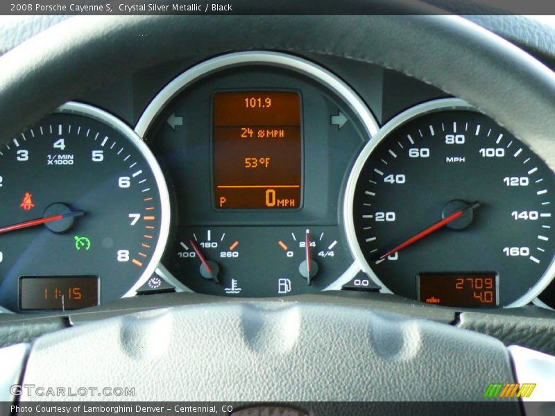 Crystal Silver Metallic / Black 2008 Porsche Cayenne S