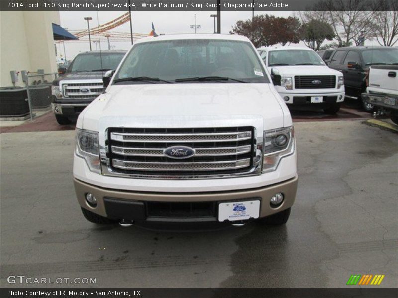 White Platinum / King Ranch Chaparral/Pale Adobe 2014 Ford F150 King Ranch SuperCrew 4x4