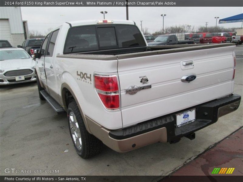 White Platinum / King Ranch Chaparral/Pale Adobe 2014 Ford F150 King Ranch SuperCrew 4x4