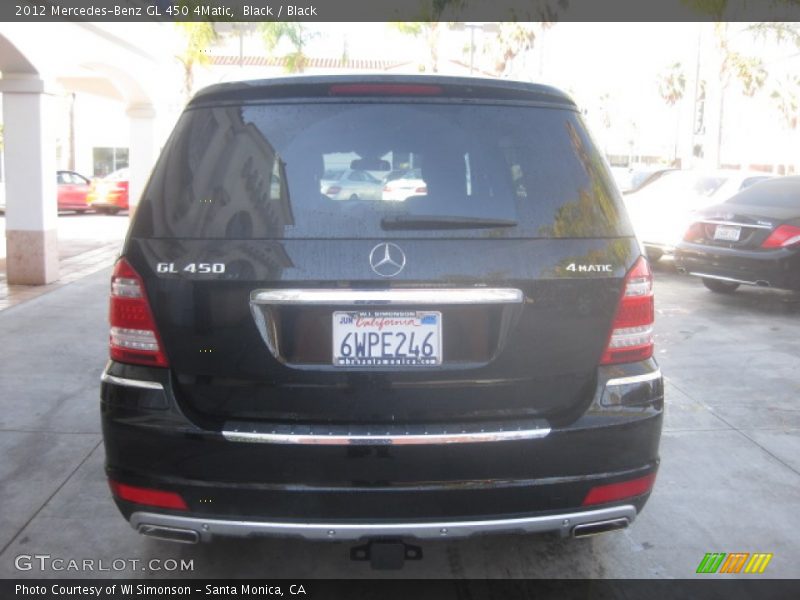 Black / Black 2012 Mercedes-Benz GL 450 4Matic