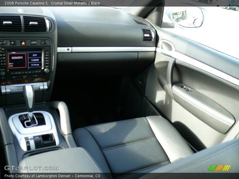 Crystal Silver Metallic / Black 2008 Porsche Cayenne S