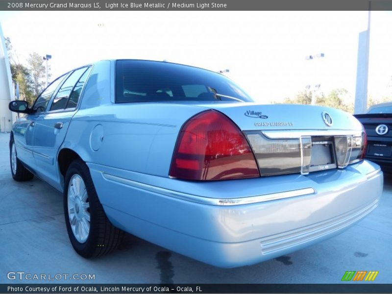 Light Ice Blue Metallic / Medium Light Stone 2008 Mercury Grand Marquis LS