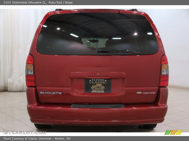 Ruby Red / Beige 2003 Oldsmobile Silhouette GL