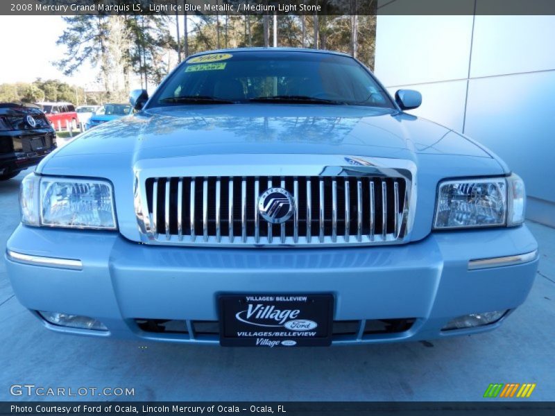 Light Ice Blue Metallic / Medium Light Stone 2008 Mercury Grand Marquis LS