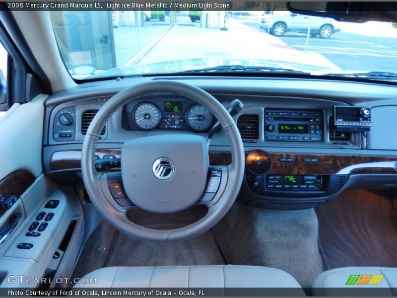 Light Ice Blue Metallic / Medium Light Stone 2008 Mercury Grand Marquis LS