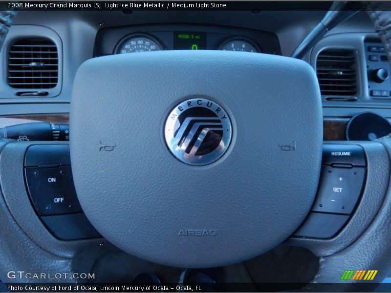 Light Ice Blue Metallic / Medium Light Stone 2008 Mercury Grand Marquis LS