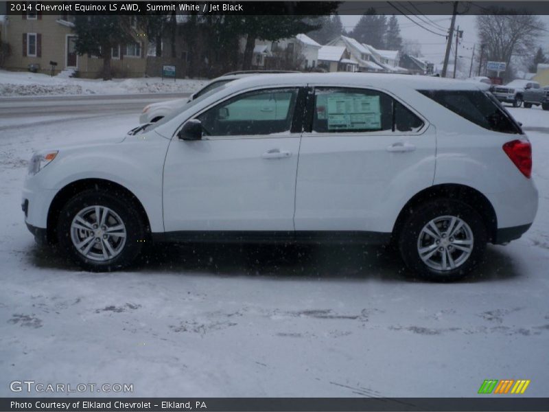 Summit White / Jet Black 2014 Chevrolet Equinox LS AWD