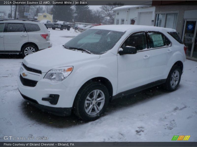 Summit White / Jet Black 2014 Chevrolet Equinox LS AWD